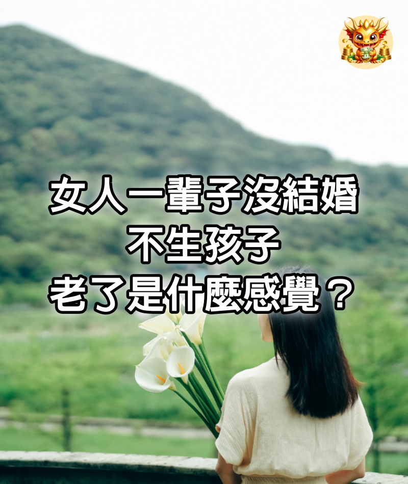 女人一輩子沒結婚，不生孩子，老了是什麼感覺？