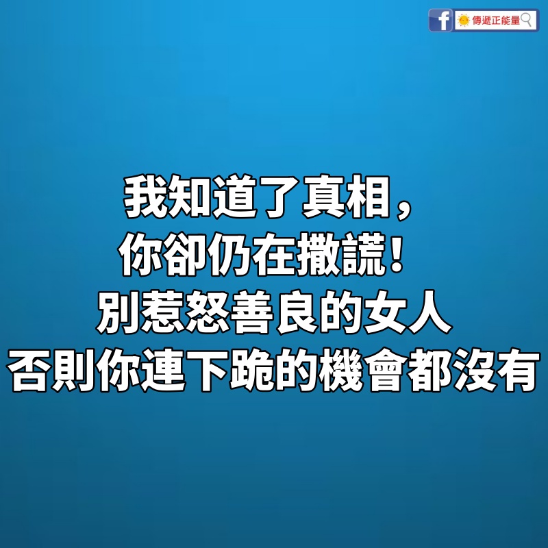 「我已經知道了真相，你卻仍在撒謊」別惹怒善良的女人，否則你連下跪的機會都沒有