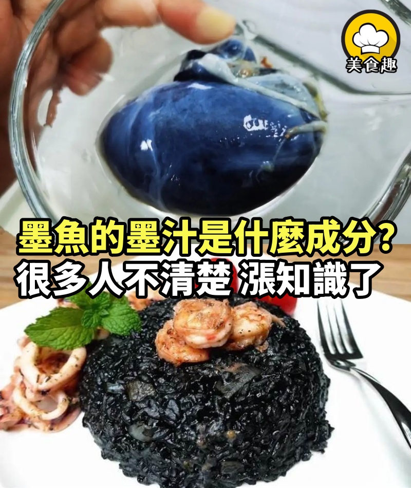墨魚的「墨汁」是什麼成分？真可以吃嗎？很多人不清楚，漲知識了