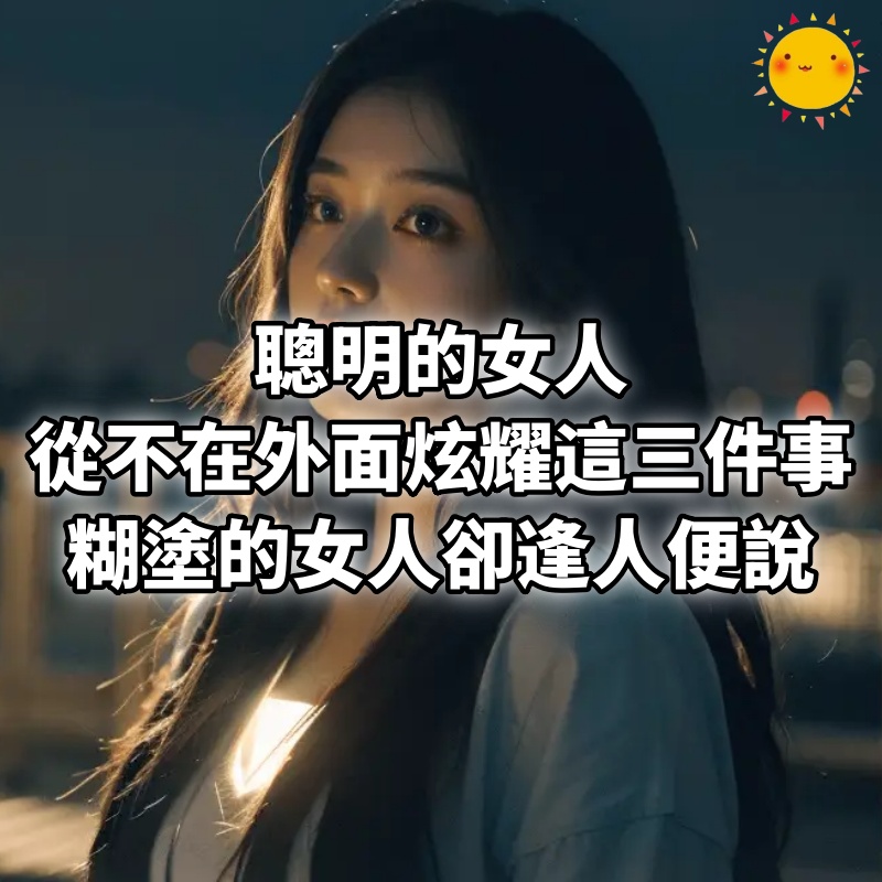 聰明的女人，從不在外面炫耀這三件事，糊塗的女人卻逢人便說