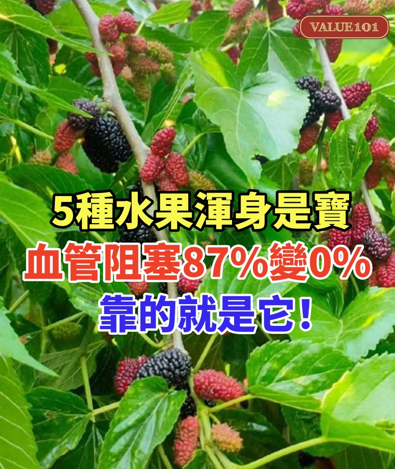 5種水果渾身是寶！血管阻塞從87%變成0%，靠的就是它！每吃一次，血管就被沖洗一遍，找不到一點斑塊和垃圾